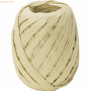 10 x Stewo Geschenkband Raffia Knäul 7mmx30m beige hell