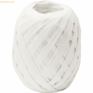 10 x Stewo Geschenkband Raffia Knäul 7mmx30m weiß