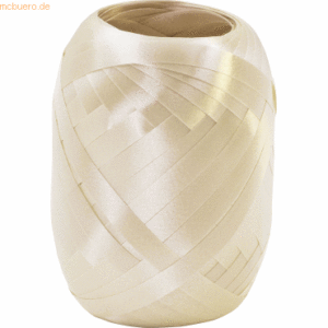 12 x Stewo Geschenkband Poly Eiknäul 5mmx20m beige hell