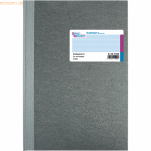K+E Brieftagebuch A4 96 Blatt Deckenband hellblau