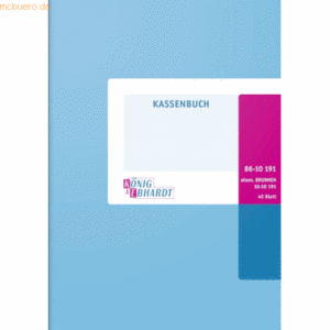 K+E Kassenbuch A5 40 Blatt kartoniert