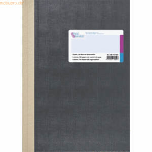 K+E Geschäftsbuch A4 192 Blatt 1 Spalte Deckenband grau