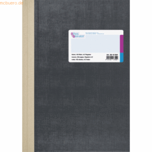 K+E Geschäftsbuch A4 liniert 192 Blatt Deckenband grau