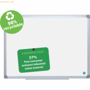 Bi-Office Whiteboard Earth-it emailliert Aluminiumrahmen 120x90cm