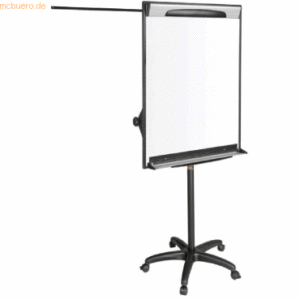 Bi-Office Flipchart Design 70x100cm mobil schwarz mit Armen