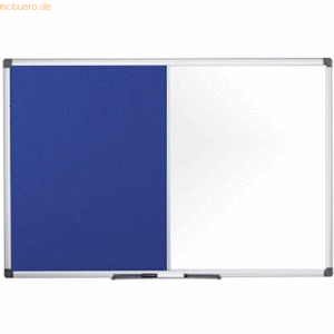 Bi-Office Kombitafel Maya Filz/Whiteboard magnetisch 180x90cm blau