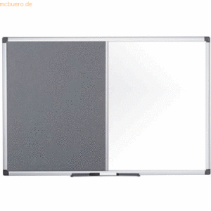 Bi-Office Kombitafel Maya Filz/Whiteboard magnetisch 180x90cm grau