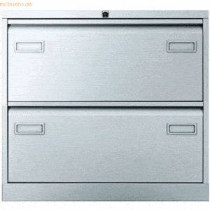 Bisley Light Hängeregistraturschrank Light 2 Schübe 2-bahnig silber