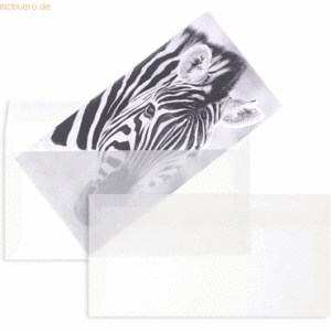 Blanke Briefumschläge Offset transparent DINlang 90g/qm HK VE=500 Stüc