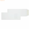 Blanke Versandtaschen 125x324mm 120g/qm HK Fenster VE=100 Stück weiß