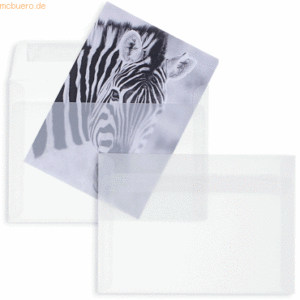 Blanke Briefumschläge Offset transparent C6 100g/qm HK VE=100 Stück we