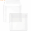 Blanke Briefumschläge Offset transparent 125x125mm 90g/qm HK VE=100 St