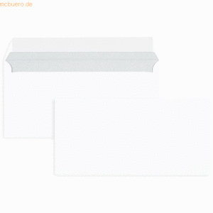 Blanke Briefumschläge DIN C6/5 100g/qm haftklebend VE=500 Stück weiß