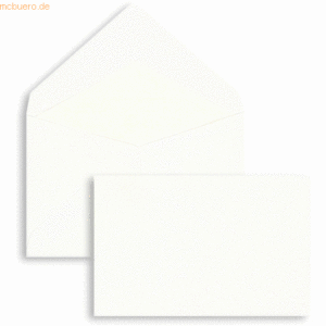 Blanke Briefumschläge 62x98mm 100g/qm gummiert VE=100 Stück weiß