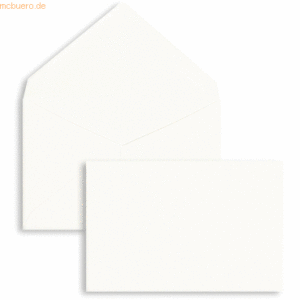 Blanke Briefumschläge 74x112mm 100g/qm gummiert VE=100 Stück weiß