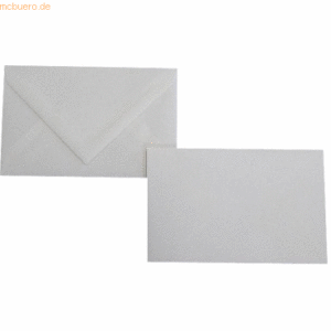 Blanke Briefumschläge 118x182mm 100g/qm gummiert VE=100 Stück weiß