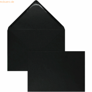 Blanke Briefumschläge 225x315mm 160g/qm gummiert VE=100 Stück schwarz