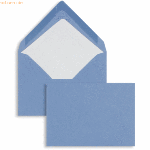 Blanke Briefumschläge C6 100g/qm gummiert VE=100 Stück dunkelblau