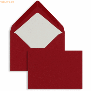 Blanke Briefumschläge C6 100g/qm gummiert VE=100 Stück rot