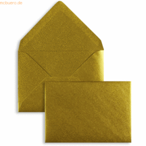 Blanke Briefumschläge C6 100g/qm gummiert VE=100 Stück gold