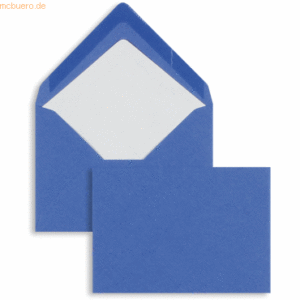 Blanke Briefumschläge C6 100g/qm gummiert VE=100 Stück stahlblau