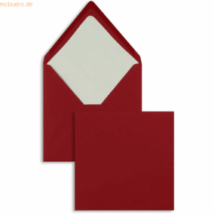 Blanke Briefumschläge 164x164mm 100g/qm gummiert VE=100 Stück rot