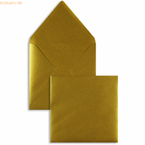 Blanke Briefumschläge 164x164mm 100g/qm gummiert VE=100 Stück gold