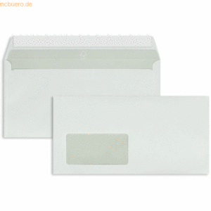 Blanke Briefumschläge Munken Polar DIN C6/5 90g/qm haftklebend Fenster