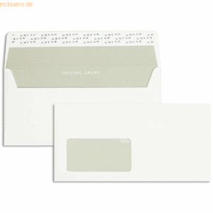 Blanke Briefumschläge DINlang 120g/qm haftklebend Fenster VE=250 Stück