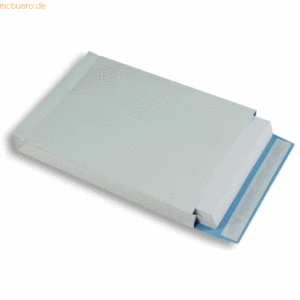 Blanke Faltentaschen 229x324x40mm C4 130g/qm HK VE=250 Stück weiß/blau