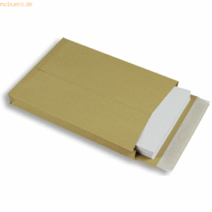 Blanke Faltentaschen 250x353x40mm B4 130g/qm haftklebend VE=250 St. br