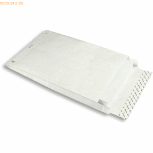 Blanke Faltentaschen Tyvek 250x353x40mm B4 70g/qm HK VE=100 Stück weiß