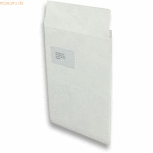 Blanke Faltentaschen Tyvek C4 Falte 20mm 75g/qm HK Fenster VE=100 St.