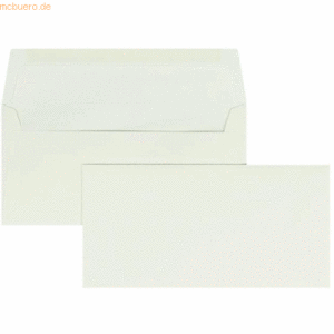 Blanke Briefumschläge Conqueror Texture DL 120g/qm gummiert VE=100 St.