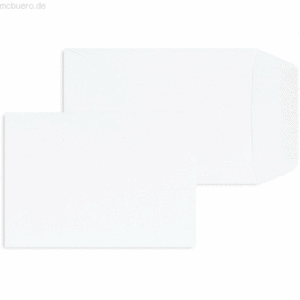Blanke Versandtaschen C6 80g/qm gummiert VE=1000 Stück weiß