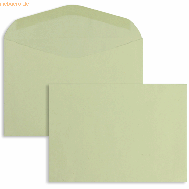 Blanke Briefumschläge C6 75g/qm gummiert VE=1000 Stück grün