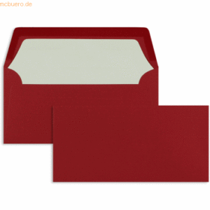 Blanke Briefumschläge DINlang 100g/qm gummiert VE=100 Stück rot