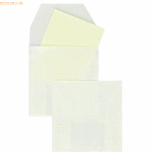 Blanke Münztüten 50x50mm 80g/qm ohne VE=100 Stück transparent-weiß