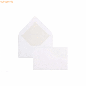 Blanke Briefumschläge 119x181mm 80g/qm gummiert VE=500 Stück weiß