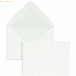 Blanke Briefumschläge C6 80g/qm gummiert VE=500 Stück weiß