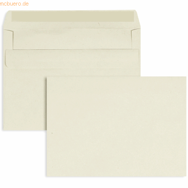 Blanke Briefumschläge C6 75g/qm selbstklebend VE=1000 Stück grau