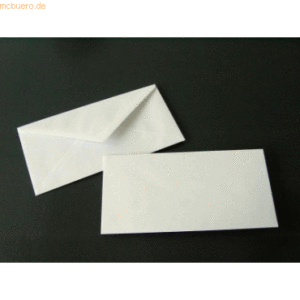 Blanke Briefumschläge DINlang 100g/qm gummiert VE=500 Stück weiß