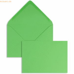 Blanke Briefumschläge 110x156mm 120g/qm gummiert VE=100 Stück smaragd