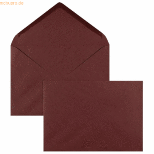 Blanke Briefumschläge 110x156mm 120g/qm gummiert VE=100 Stück weinrot