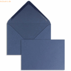 Blanke Briefumschläge 110x156mm 120g/qm gummiert VE=100 Stück nachtbla