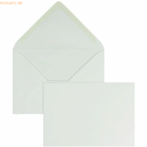 Blanke Briefumschläge 120x180mm 120g/qm gummiert VE=100 Stück weiß
