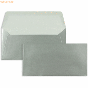 Blanke Briefumschläge DINlang 100g/qm gummiert VE=500 Stück silber