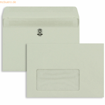 Blanke Briefumschläge C6 75g/qm selbstklebend Fenster VE=1000 Stück gr