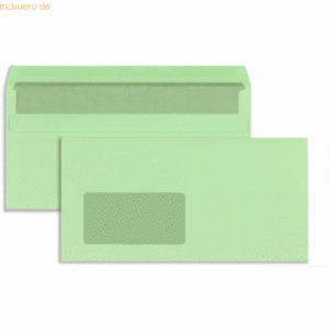Blanke Briefumschläge DINlang 80g/qm selbstklebend Fenster VE=1000 Stü