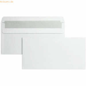 Blanke Briefumschläge DIN C6/5 75g/qm selbstklebend VE=1000 Stück weiß